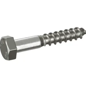 HOUTDRAADBOUT RVS-A2 SW-13 DIN571 8X60