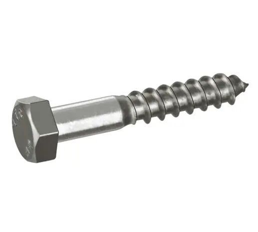 HOUTDRAADBOUT RVS-A2 SW-17 DIN571 10X60