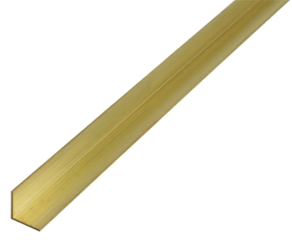 HOEKPROFIEL MESSING15X15X1,5MM 1METER