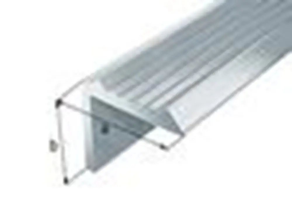 TRAPKANT,ALU ZIL,ELOX 20X20X1,8/1