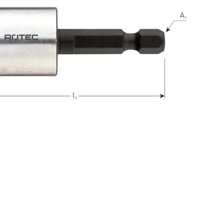 DOPSLEUTEL E6.3 1/4" BITOPN., MAGNETISCH, SW 14X65