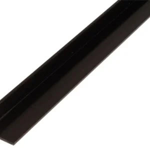 HOEKPROFIEL,PVC,ZWART,40X10X2/2M