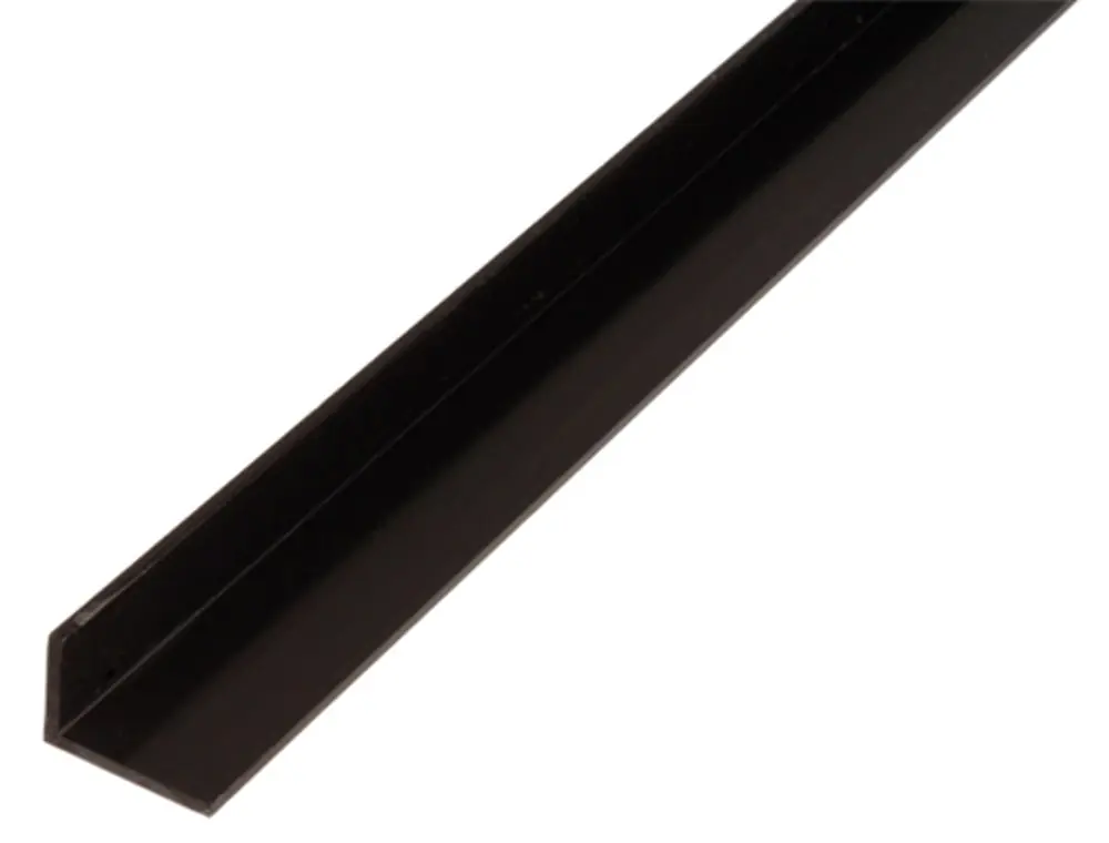 HOEKPROFIEL,PVC,ZWART,40X10X2/2M