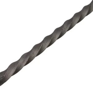 VIERKANTE STALEN STANG GEDRAAID DRAAD 10 X 10MM   1 METER