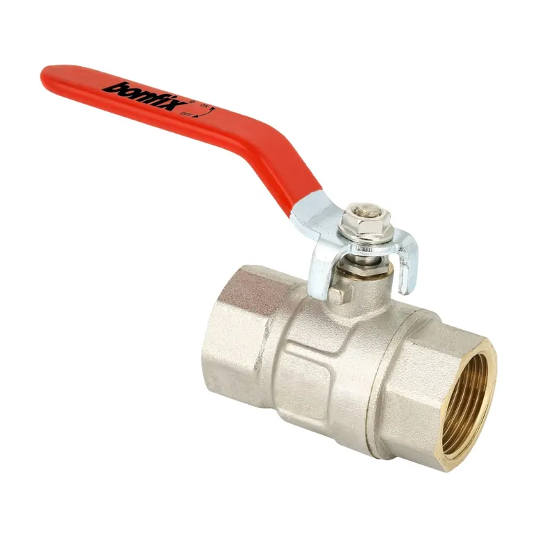 BONFIX KOGELKRAAN 1/2" BI.DR. X 1/2" BI.DR. + RODE HENDEL