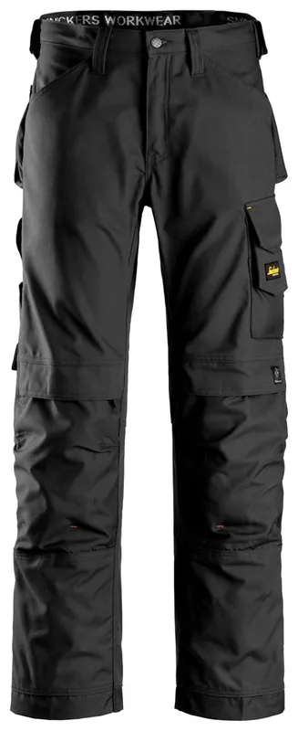 SNICKERS WERKBROEK CANVAS+ ZWART (0404) 050