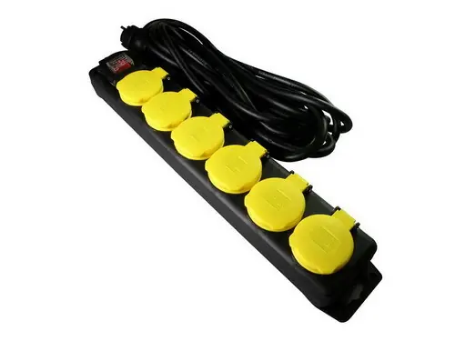 TCD PROF 6V RA + KLEP 5 METER 3X1.5MM H07RN-F IP44