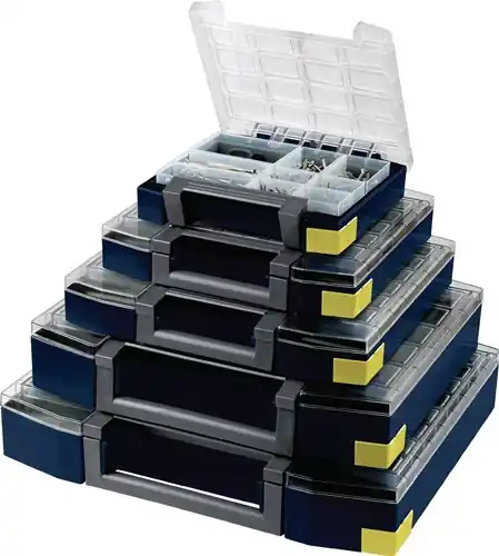 ASSORTIMENTSKOFFER BOXXSER B241XD225XH55MM 9 VAKKEN MET PROFIELROOSTER RAACO