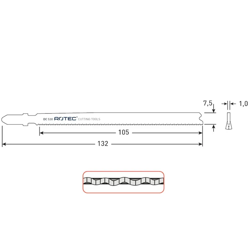 DECOUPEERZAAGBLAD DC530 / T321AF