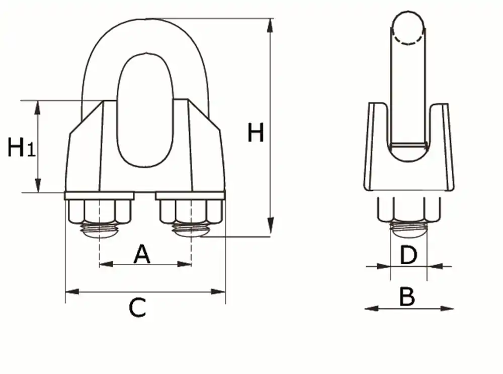SDK D74103IZL / STAALDR.KLEM TYPE741 03MM RVS