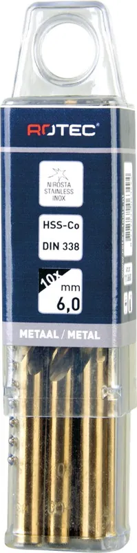 HSS-E SPIRAALBOOR, DIN 338, TYPE N, ø2,1