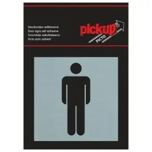 BORD ALULOOK HEREN PICTO 80X80 MM ZELFKLEVEND