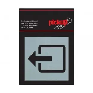 BORD ALULOOK UITGANG PICTO 80X80 MM ZELFKLEVEND