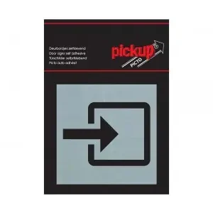 BORD ALULOOK INGANG PICTO 80X80 MM ZELFKLEVEND