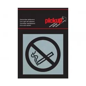 BORD ALULOOK VERBODEN TE ROKEN PICTO 80X80 MM ZELFKLEVEND
