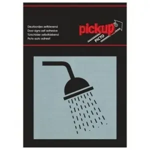 BORD ALULOOK DOUCHE PICTO 80X80 MM ZELFKLEVEND