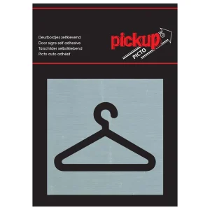 BORD ALULOOK GARDEROBE PICTO 80X80 MM ZELFKLEVEND
