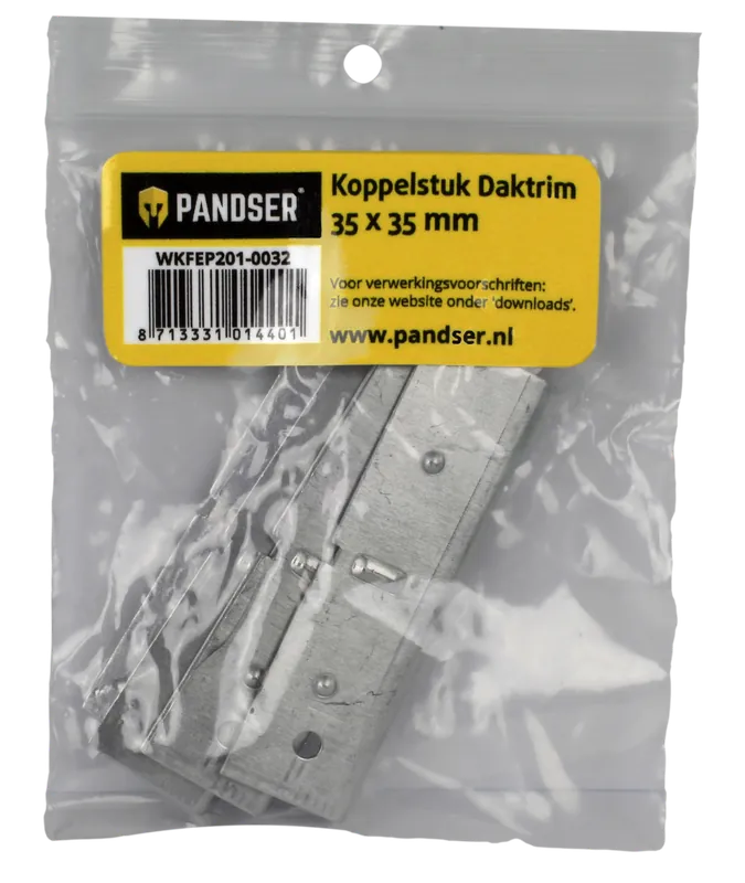 PANDSER KOPPELSTUK DAKTRIM 35 X 35 MM, SET A 5 STUKS
