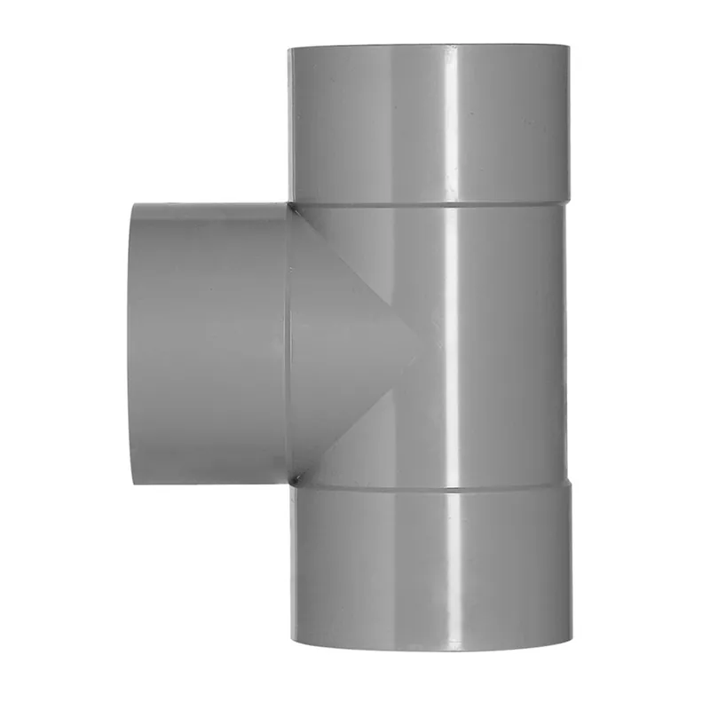 T-STUK PVC 3X LIJMMOF Ø 75MM 90º