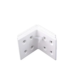 VERSTERKINGSHOEK 40X40MM WIT