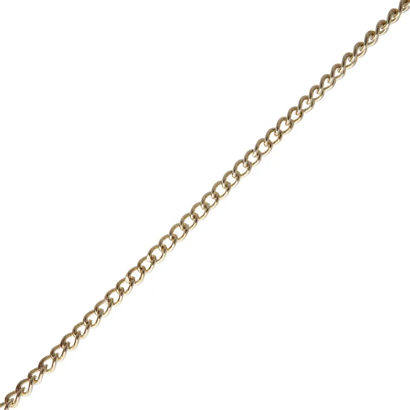 SCHAKELKETTING GEDRAAID VERMESS. 3.5X0.9MM PRIJS PER METER