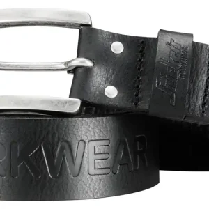 LEATHER BELT, ZWART (0400), L