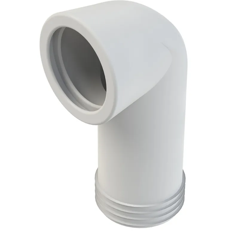WISA CLOSETAFVOERBOCHT, NUMMER 301A, 90° GRADEN, 1-DELIG, 110 EN 110MM AANSLUITDIAMETER, 180MM LENGTE, KUNSTSTOF, WIT
