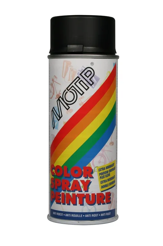 COLOURSPRAY ZIJDEGLANS RAL 9005 DIEP ZWART 400 ML