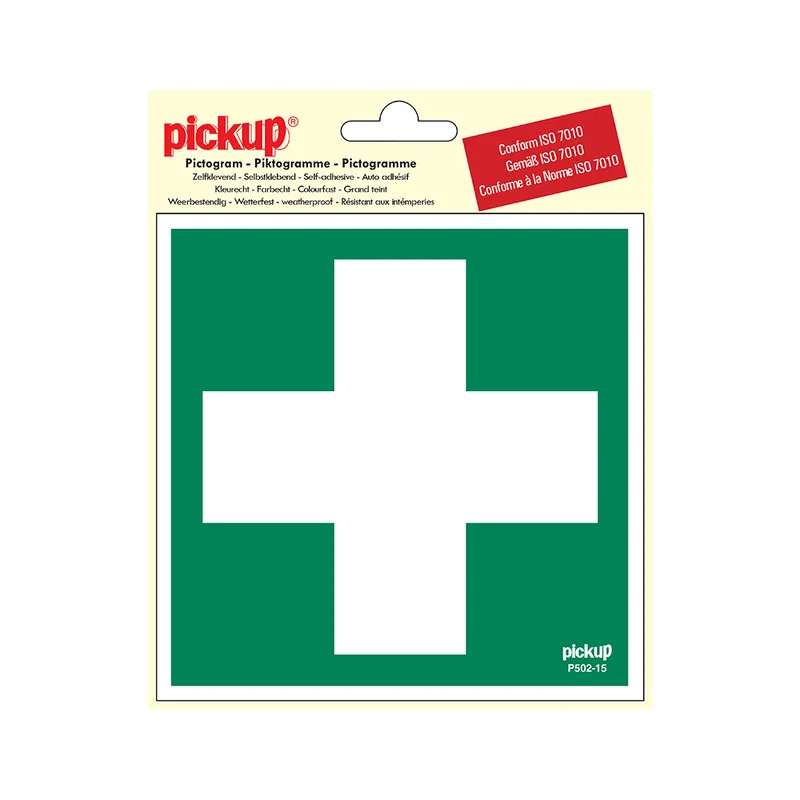 STICKER EERSTE HULP PICTO 150X150 MM