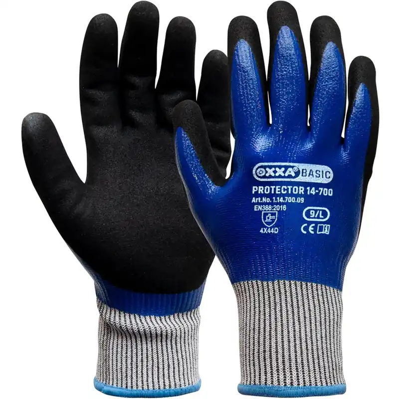 OXXA PROTECTOR 14-700 CUT D, ZW/BL, 10