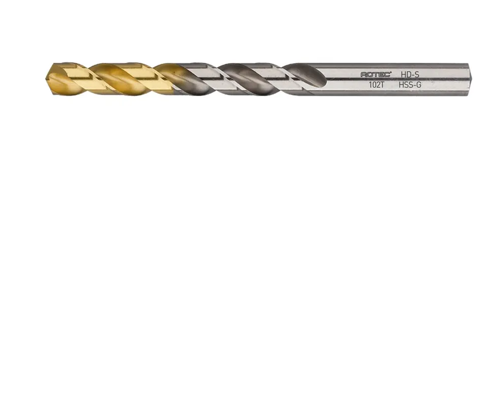 HSS-G SPIRAALBOOR, DIN 338, TYPE HD-S, TIN-TOP, ø9,8