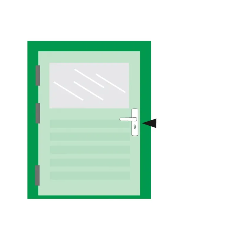 AXA SCHILD - TYPE CURVE KLIK - VOOR BINNENDEUREN - PC55 - PROFIELCILINDER - ALUMINIUM F1