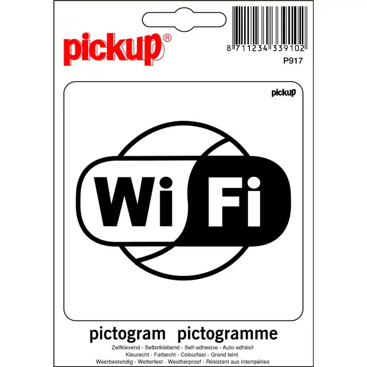 STICKER WIFI 100X100 MM