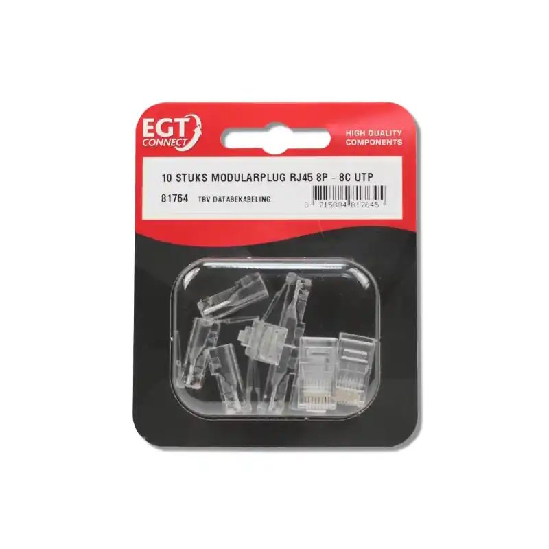 10 STUKS MODULARPLUG RJ45 8P-8C UTP