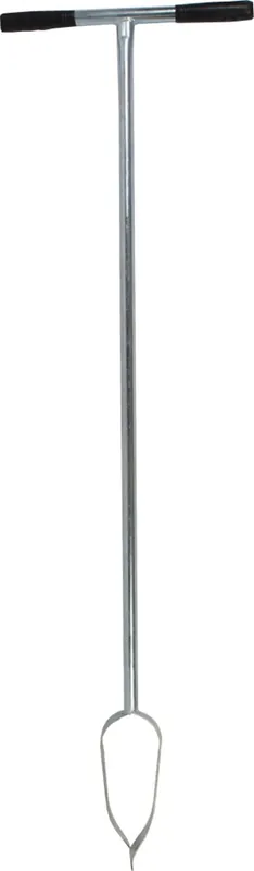 GRONDBOOR - VERZINKT STAAL - 10 CM - RUBBEREN HANDVATTEN
