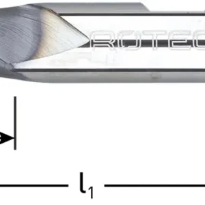 VHM SPIEBAANFREES, SILVER-LINE, KORT, TIALN-GECOAT, ø3