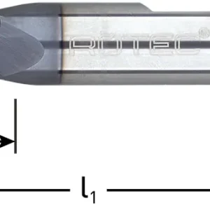 VHM VINGERFREES, SILVER-LINE, KORT, TIALN-GECOAT, ø6