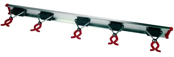 BRUNS - GEREEDSCHAPSRAIL - 5 GEREEDSCHAPSKLEMMEN - 75 CENTIMETER