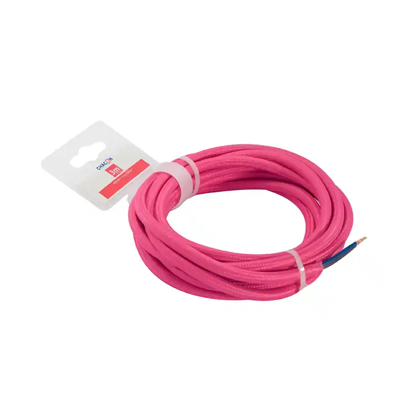 3 METER TEXTIELSNOER  2 X 0.75 ROZE