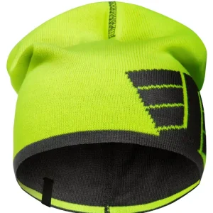 REVERSIBLE BEANIE, GEEL, HIGH VIS - STAAL GRIJS (6658), 000