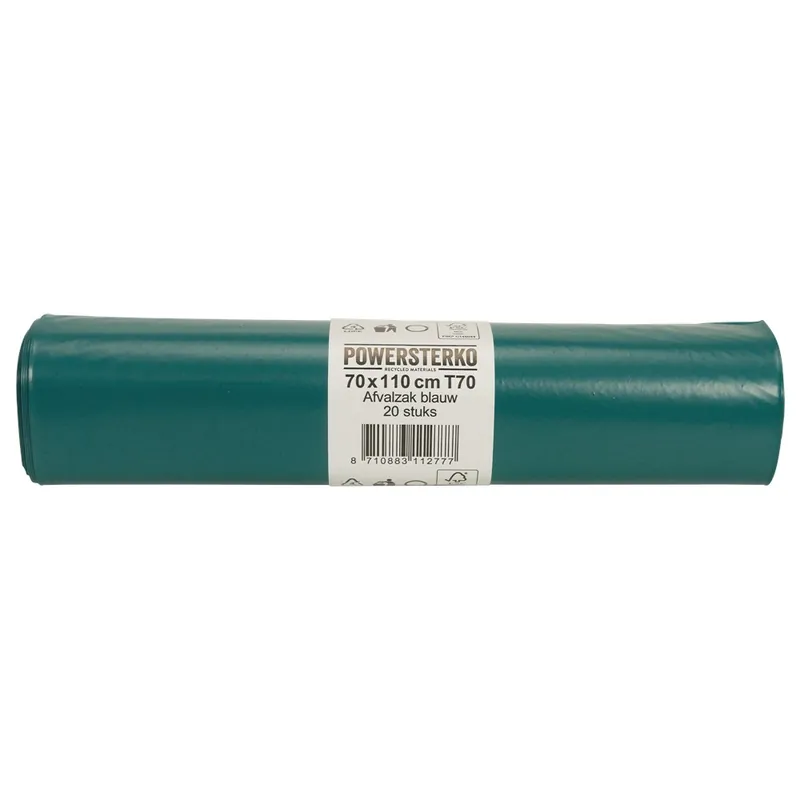 FOLIEFOL ZAKKEN 700 X 1100 MM BLAUW ROL (20 ST.)
