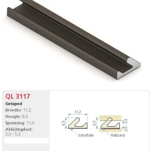 SCHLEGEL/Q-LON TOCHTSTRIP QL3117 WIT 7 M ZELFKLEVEND RENOVATIESPONNING