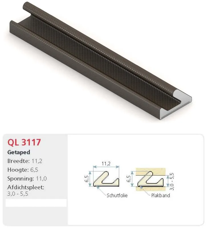 SCHLEGEL/Q-LON TOCHTSTRIP QL3117 WIT 7 M ZELFKLEVEND RENOVATIESPONNING