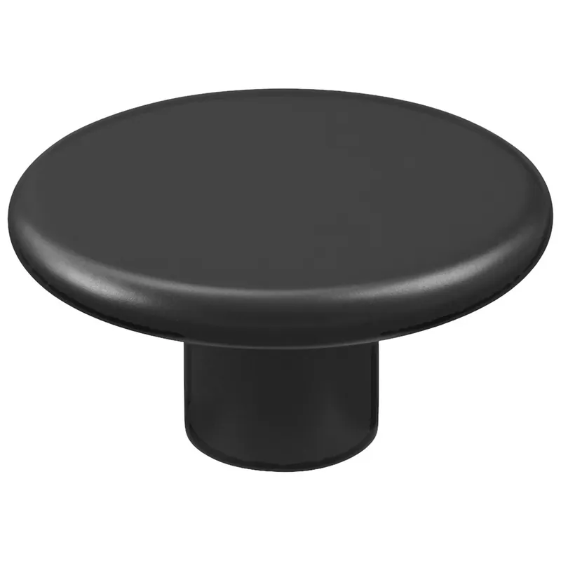 KNOP ROND 50MM ZWART