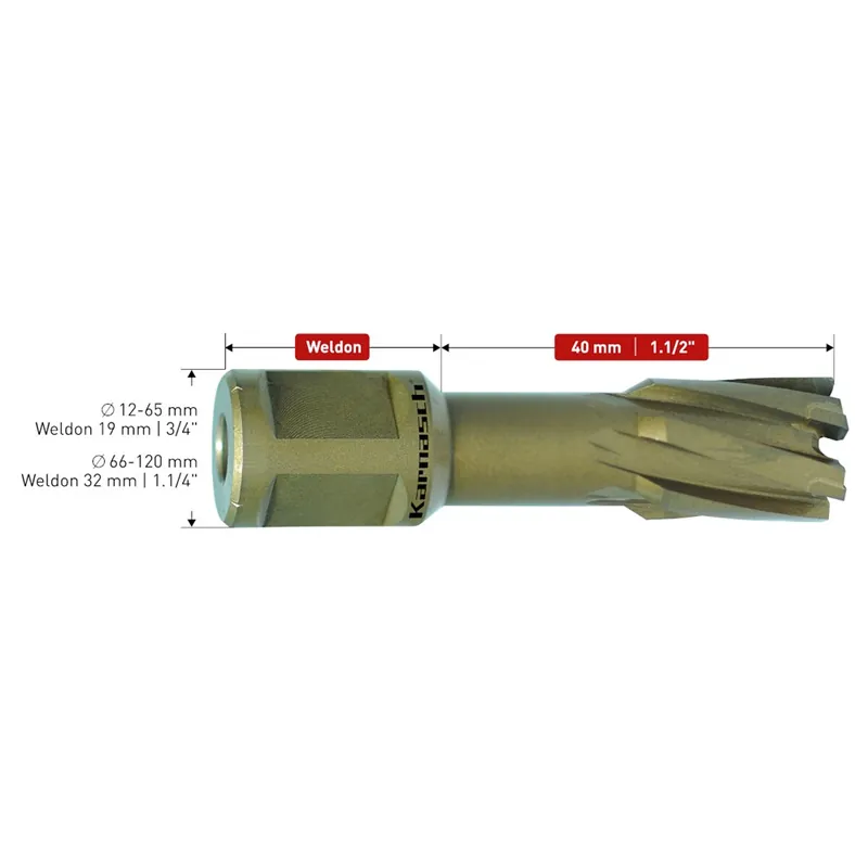 KARNASCH HM KERNBOOR HARD-LINE40 W/ 20.1315 71,0MM