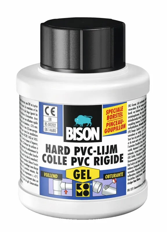 BISON HARD PVC-LIJM GEL FLACON 250 ML NL/FR