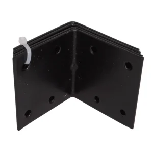 VERSTERKINGSHOEK 60X60MM ZWART