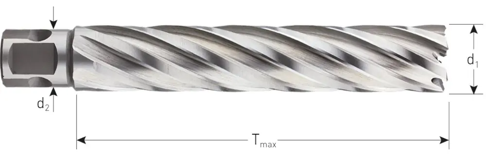 HSS-XE KERNBOOR SILVER-LINE, UNIVERSEEL 19, ø21X110