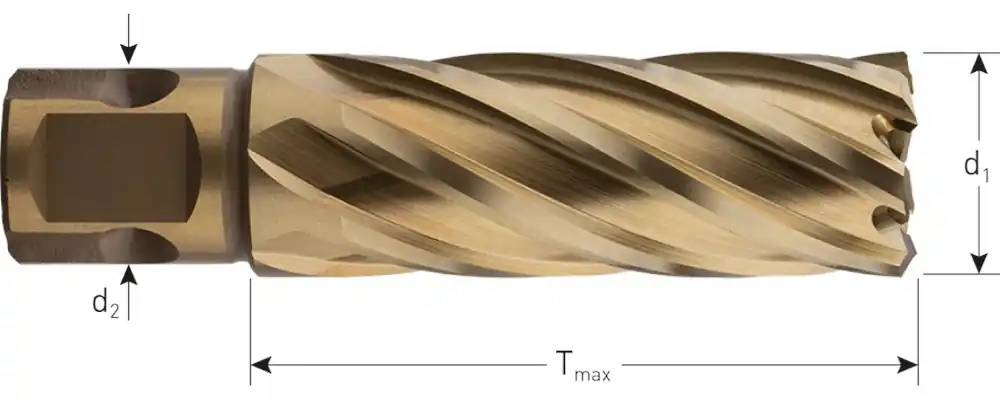 HSS-XE KERNBOOR GOLD-LINE, UNIVERSEEL 19, ø46X55