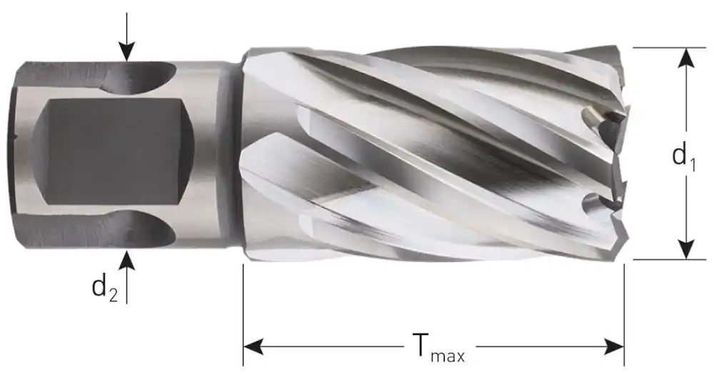 HSS-XE KERNBOOR SILVER-LINE, UNIVERSEEL 19, ø45X30